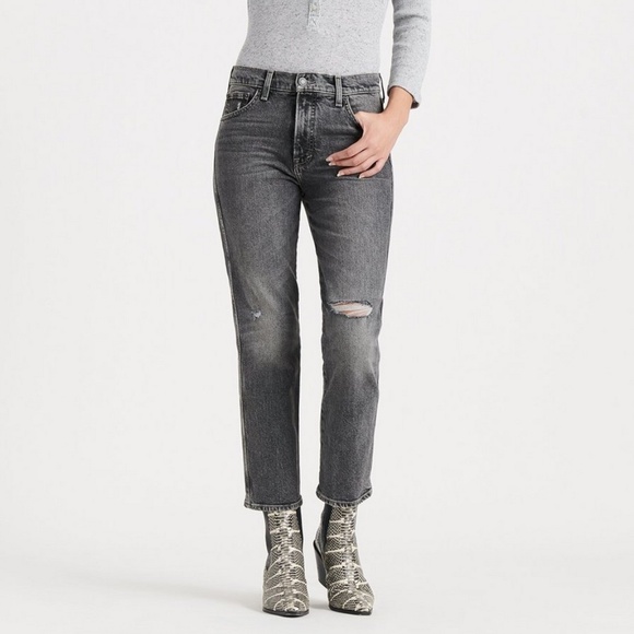 Lucky Brand Denim - Lucky Brand Mid Rise Authentic Straight Crop Jeans